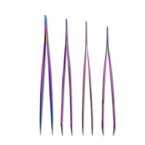 Ensemble de pinces à cils Ryzer Studio Precision en acier inoxydable antistatique à pointe lisse de 10 mm pour l'application d'extensions de cils - Product Image 6