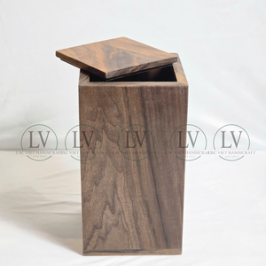 Urne funéraire en bois de frêne de qualité supérieure pour cendres d'adultes, urnes de crémation artisanales pour hommes ou femmes, fabriquées au Vietnam - Product Image 4