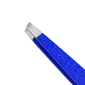 Pince à épiler professionnelle pour sourcils à faible MOQ, pointe biseautée de précision en acier inoxydable, outil d'épilation des poils des sourcils, logo personnalisé - Product Image 3