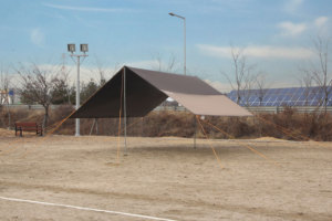 CAMPTOWN Sun <b>Tarp</b> Pro Rectangular Waterproof Outdoor Camping Shelter Extended Type Single Layer Oxford Cloth Black Coating - Product Image 4