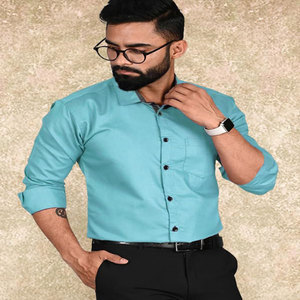 OEM personalizado verano nueva moda Casual Popular Simple suelta completa camisa de manga larga de los hombres al por mayor - Product Image 5