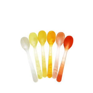 Modern Epoxy Resin Morden Luxury Long Handle Spoon Fork <b>Set</b> Customized Color Durable Attractive <b>Cutlery</b> Small Dinnerware Party - Product Image 1