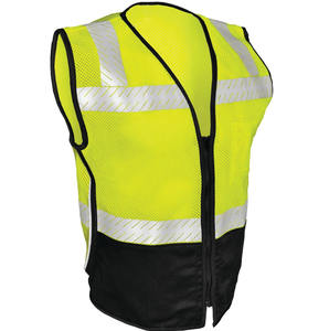 Chaleco de Seguridad Amarillo de Alta Visibilidad con Cinta Reflectante, Tejido de Malla Transpirable para Mantenimiento de Carreteras y Tráfico, Chaleco para Hombre - Product Image 3