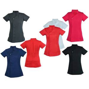 Ensemble de Blouses Médicales Personnalisables pour Femmes – Extensibles dans 4 Directions, Respirantes – Uniformes de Spa et Salon de Beauté – Vente en Gros pour Esthéticiennes - Product Image 1