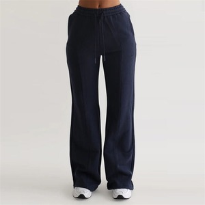 Custom Logo 2 Piece Women Jogger Sets <b>Jumper</b> Gym Sweatpants Set Unisex Oversize Hoodie Tracksuit - Product Image 6