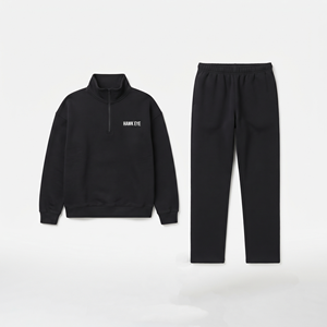 Conjunto de Sudadera con Media Cremallera y Pantalón de Chándal de 2 Piezas para Mujer 2023 - Tallas Grandes - Product Image 4