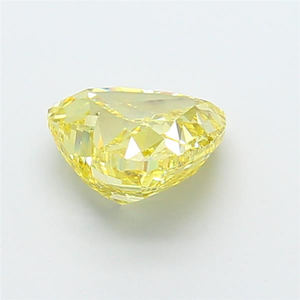 Gema con certificación IGI, corte excelente, 2.17 quilates, claridad VS2, color amarillo intenso fantasía, diamante suelto en forma de corazón, sintético, cultivado en laboratorio. - Product Image 4