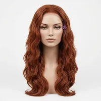 Extensions à clipser en cheveux humains indiens Remy longs roux, densité 100%, base en soie, ondulation naturelle, ensemble complet pour la tête avec couleurs personnalisables