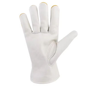 Guantes de Conducción de Cuero Vacuno de la Mejor Calidad, Guantes de Trabajo de Piel de Cabra para Jardinería, Guantes de Trabajo Resistentes con Soporte para el Pulgar Keystone - Product Image 3