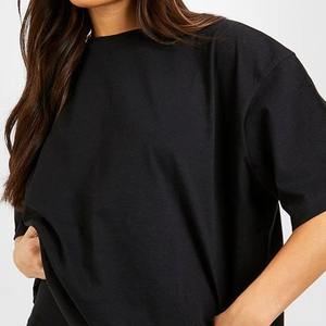 Hot Sale High Quality <b>Women</b> <b>Black</b> Color <b>T</b> <b>Shirt</b> Custom Design Oversized Breathable Fabric OEM Sportswear Factory - Product Image 4