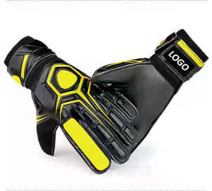 Custom Brand Football Goalkeeper Gloves PU <b>Full</b> Finger Non <b>Slip</b> Breathable Adjustable Wrist Strap Hook Loop Closure Unisex - Product Image 3