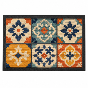 Tapis de porte en coco tissé de luxe le plus vendu, avec support en PVC, 45x75cm, fait main, tufté, 15mm d'épaisseur, rembourré, antidérapant, adapté aux animaux domestiques, moderne - Product Image 4