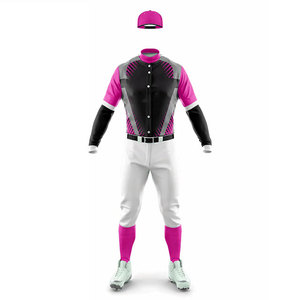 Adults Baseball Uniform Custom <b>Button</b> Up Uniform Jersey Breathable Design Two Piece Baseball Uniform <b>Suit</b> Compression Sets - Product Image 6