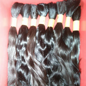 100% บริสุทธิ์อินเดียจำนวนมาก "ขึ้น40" ที่มีคุณภาพดีที่สุดไม่มีผมสั้นไม่มีเฮนน่าและชนิดอื่นๆของขน - Product Image 1