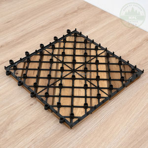 Azulejos de cubierta de madera de acacia para exteriores y WPC entrelazados-Superficie de bloqueo duradera para espacios exteriores elegantes - Product Image 4