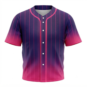 Maillot de baseball boutonné respirant, chemise de sport athlétique légère, uniforme d'équipe, tenue décontractée performante à prix abordable - Product Image 5