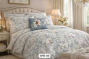 Drap de lit décoratif 125 GSM moderne, écologique et durable en microfibre, design élégant 7D pour toutes les saisons, style contemporain - Product Image 2