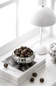 Modern Silver <b>Mirror</b> Finished Decorative Bowl Suitable For Snack Candy Chocolate Display And Table Styling From India - Product Image 2