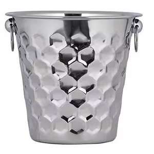 Round Aluminum Wine Cooler <b>Gold</b> Plated <b>Ice</b> <b>Bucket</b> from India Wholesale Beverage Tub And Bar Tool At Cheap Price - Product Image 1
