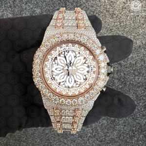 Montre de luxe Charm Jewells en acier inoxydable, boîtier de 40 mm, mouvement mécanique analogique, cadran en cristal saphir, résistance à l'eau 10 bars - Product Image 1