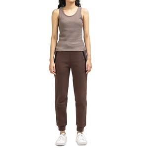 Camiseta sin Mangas de Alta Calidad para Mujer, Cuello Redondo, Secado Rápido, Transpirable, Ecológica, Tejido de Spandex/Algodón, Color Sólido - Product Image 2