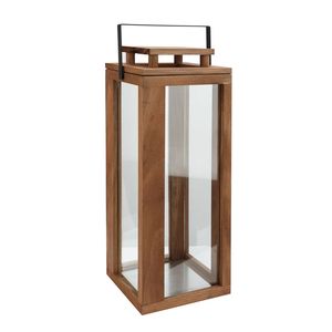 Contemporary Wooden Lantern Elegant Wooden Decor Piece For Living Room <b>Office</b> And Hotel Interior Styling - Product Image 4