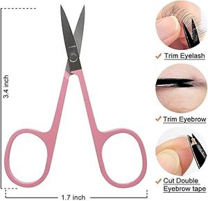 Ciseaux de beauté droits en acier inoxydable, ciseaux de maquillage et à sourcils, outils de soin tranchants – Offre Spéciale - Product Image 2