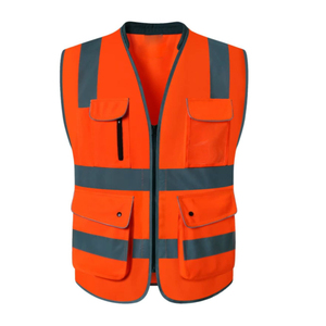 Chaleco de Seguridad Reflectante de Alta Visibilidad Halex HI-5745, Naranja, con Cinta Reflectante de 5cm, Linterna LED, Impermeable, para Carretera - Product Image 3