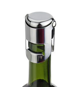 New Henry Foodservice Durable Metal S/S Champagne <b>Stopper</b> Mirror Finishing Satin Finishing <b>Wine</b> <b>Stoppers</b> - Product Image 1