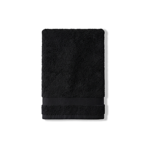 Serviette de toilette en coton éponge de qualité supérieure, couleur unie, rectangulaire, teinte unie, douce pour la peau, pour invités - Product Image 1