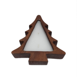 Portavelas de Madera con Cera, Decorativo, en Forma de Árbol de Navidad, para Decoración del Hogar y Festividades - Product Image 5