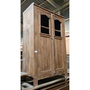 Modern Rustic Small Living Room <b>Sideboard</b> Cabinet Luxury Antique Handmade Wooden <b>Glass</b> Furniture for Home & Hotels Use - Product Image 1