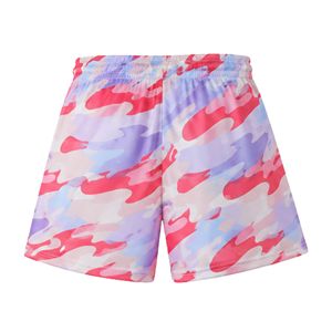 Shorts en mesh camouflage rose de haute qualité pour hommes, séchage rapide, coupe ample, respirant, 100% polyester, taille avec cordon de serrage. - Product Image 4