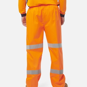 Pantalon de travail unisexe haute visibilité certifié CE avec logo personnalisé - Product Image 4