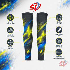 Premium Cycling <b>Arm</b> <b>Sleeves</b> Custom Logo UPF Sun <b>Protection</b> Breathable Cooling Compression OEM ODM Supplier - Product Image 6