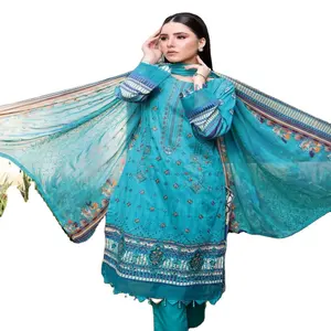 Stitched Collection-Whole Sale Pakistan and Indian Ladies 3 Piece Lawn Suits by Dr Haris Brand Volume DhagaKari