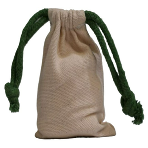 Bolsa con Cordón de Algodón Ecológico de Alta Calidad, Personalizable con Logotipo, Reutilizable, Pequeña, Moderna, Lavable, de Lona - Product Image 1