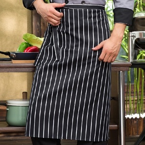 Tablier de Serveur Court avec Poche pour Restaurant, Bar, BBQ, Café – Uniforme en Coton Personnalisable avec Logo Imprimé ou Autocollant - Product Image 1