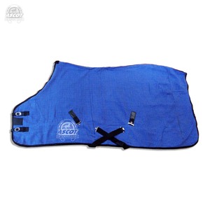 Manta para caballo de verano e invierno, de algodón puro y poliéster, tipo gofre, media cruz, surcingle, MOQ bajo - Product Image 5