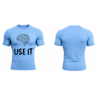 T-shirt de compression personnalisé pour homme, séchage rapide, extensible, pour la gym, le fitness, l'entraînement sportif, sous-vêtement de sport, haut d'entraînement athlétique, fournisseur OEM