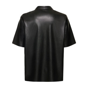 เสื้อเชิ้ตหนังเทียมผู้ชายสไตล์ลำลองสำหรับฤดูหนาว แขนสั้น ระบายอากาศได้ดี คุณภาพสูง ปรับแต่งได้ - Product Image 2