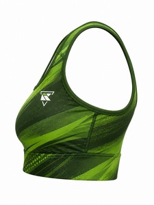 Soutien-gorge de sport pour femme, respirant, écologique, de conception professionnelle, nouveau design, maintien élevé, compression, dentelle, bretelles réglables - Product Image 3