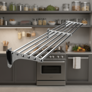Mensola Tubolare in Acciaio Inox da 30 Pollici, Scaffale Resistente per Cucina - Product Image 3