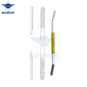 Râpes nasales Fomon 20,5 cm / 8 pouces, angulaires avec inserts en carbure de tungstène TC 40 x 7 mm Fig. 1/2 pour une mise en forme précise des os nasaux - Product Image 4