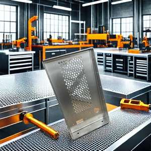 Manufacturer Custom Heavy Metal Parts Sheet Metal <b>Fabrication</b> <b>Service</b> OEM Aluminum Stainless Steel Parts perforated parts - Product Image 2