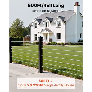 Cavo in Acciaio Inossidabile 316 da 1/8 di Pollice, Lunghezza 500 Piedi, Resistenza alla Rottura 1760 Libbre, 1x19 Fili, Cavo in Acciaio per Tagliacavi - Product Image 5