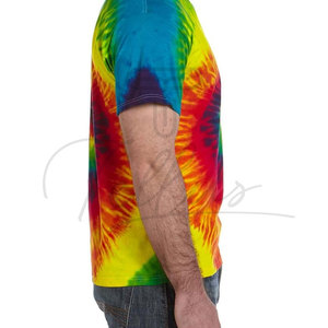 Camisetas de Diseño Personalizadas al por Mayor con Estampado Tie Dye para Hombre, Camisetas de Algodón Lisas para Hombre - Product Image 3