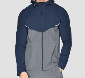 Survêtement coupe-vent d'hiver personnalisé pour homme, à capuche, avec cordon de serrage, deux pièces, respirant et écologique - Product Image 3