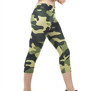 Women's High Waist Capri Leggings Fitness Yoga Wear Latest Fashion Comfortable Casual Style Breathable Women's Leggings - Product Image 3