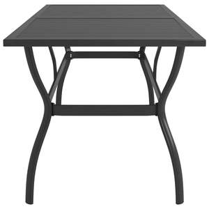 Table de patio en acier anthracite 74.8 "x 31.5" x 28.3 "Meubles d'extérieur - Product Image 3